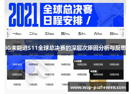 IG未能进S11全球总决赛的深层次原因分析与反思