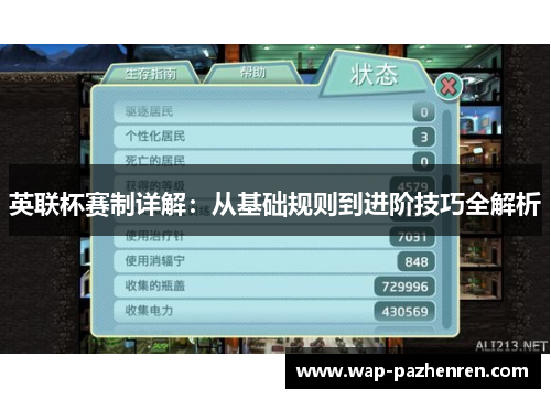 英联杯赛制详解：从基础规则到进阶技巧全解析